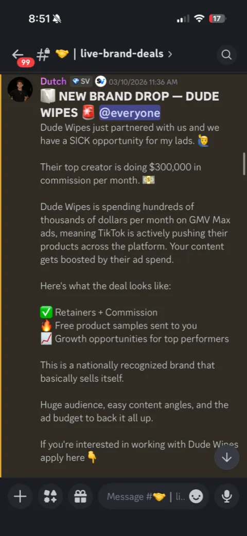 Brand deal post 3