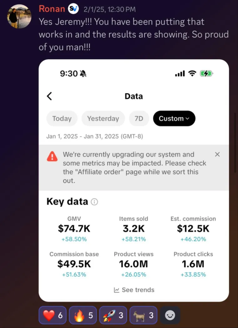 Stay Viral student earnings screenshot