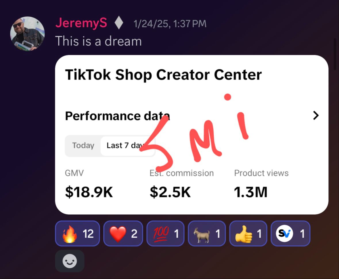 Creator earnings screenshot